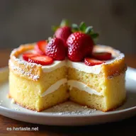 Torta de Fresa Casera Receta F&aacute;cil y Deliciosa