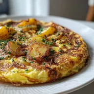 Tortilla de Patatas con Cebolla jugosa en 40 Minutos