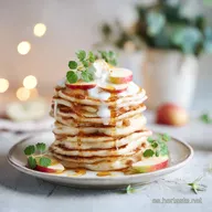 Tortitas de Manzana y Yogur: Esponjosas y Saludables en 10 Minutos