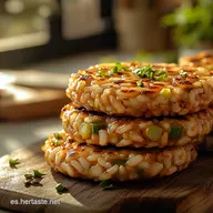 Tortitas de verduras y arroz La receta f&aacute;cil que usa sobras y queda crujiente