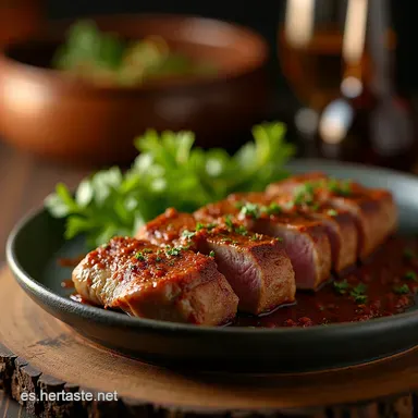 Aderezo para Carne Asada El Chimichurri R&uacute;stico de la Abuela Tarjeta de receta