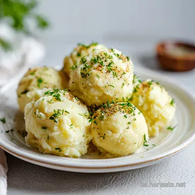 Alb&oacute;ndigas con Pur&eacute;: Listo en 70 Minutos Tarjeta de receta