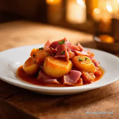 Alcachofas Guisadas con Jam&oacute;n Receta de la Abuela Tarjeta de receta