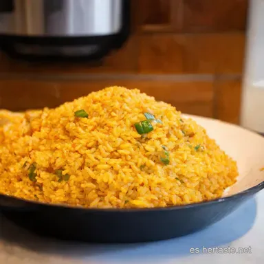 Arroz a la Cubana para 2 Receta F&aacute;cil y Casera Tarjeta de receta