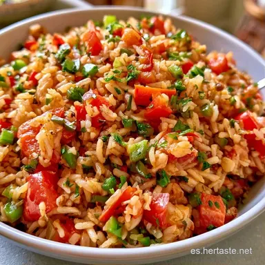 Arroz Con Verduras Para 4 Personas Tarjeta de receta