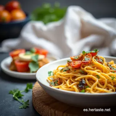 &iexcl;At&uacute;n Vegano Casero! Receta Mediterr&aacute;nea F&aacute;cil ✨ Tarjeta de receta