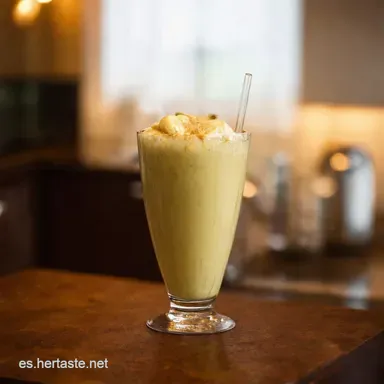 Batido de Pl&aacute;tano F&aacute;cil Mi Secreto Cremoso y R&aacute;pido Tarjeta de receta