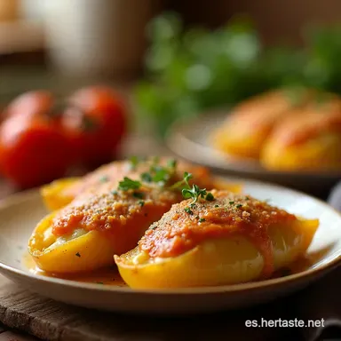 Berenjenas Rellenas Estilo Strogonoff Cremosas y F&aacute;ciles Tarjeta de receta