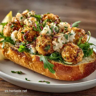 Bocadillo Gourmet Alb&oacute;ndigas Sepia: 50m Tarjeta de receta