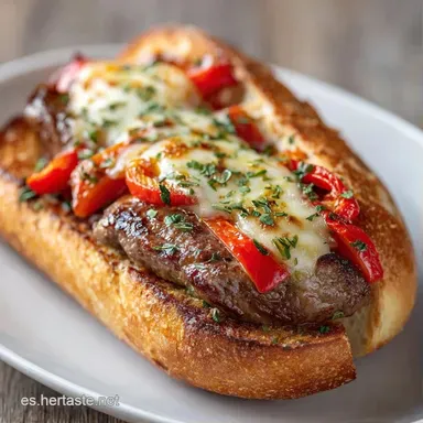 Bocadillo Gourmet Sofisticado con Brie Tarjeta de receta