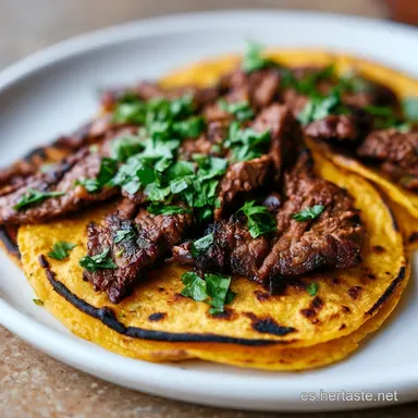 Bocadillo de Taco de Carne Asada: 24 Piezas Tarjeta de receta