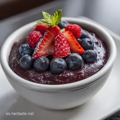 Bowl de Acai: Base Cremosa en 8 Minutos Tarjeta de receta