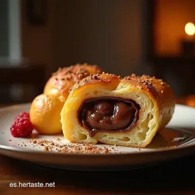 Brazo de Gitano Cl&aacute;sico Receta Esponjosa con Nata y Chocolate Tarjeta de receta