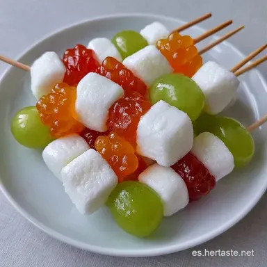 Receta de Brochetas de Chuches R&aacute;pidas Tarjeta de receta