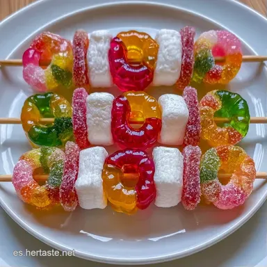 Brochetas De Chuches Para 12 Personas Tarjeta de receta