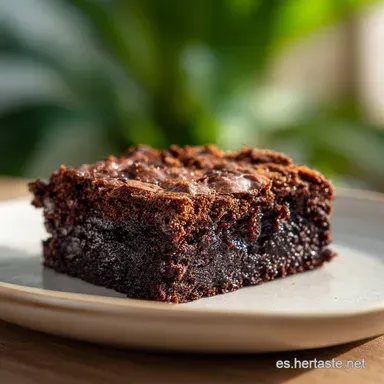Brownie de Avena Saludable para 12 Porciones Tarjeta de receta