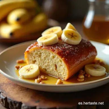 Mi Secreto Bud&iacute;n de Banana Receta F&aacute;cil y Deliciosa Tarjeta de receta
