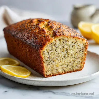Bud&iacute;n de Lim&oacute;n con Semillas de Amapola en 45 Minutos Tarjeta de receta