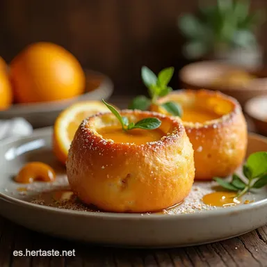 Bud&iacute;n de Pan Esponjoso de la Abuela con Caramelo C&iacute;trico Tarjeta de receta