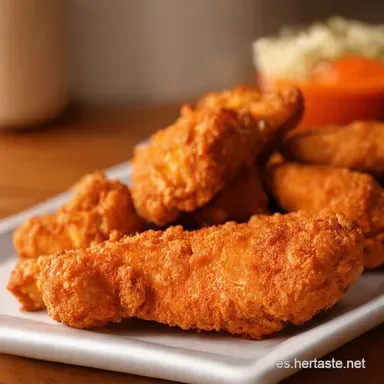 Buffalo Chicken Tenders Rel&aacute;mpago Para Semanas Ajetreadas Tarjeta de receta