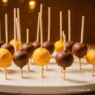 Cake Pops Caseros F&aacute;ciles y Divertidos Tarjeta de receta