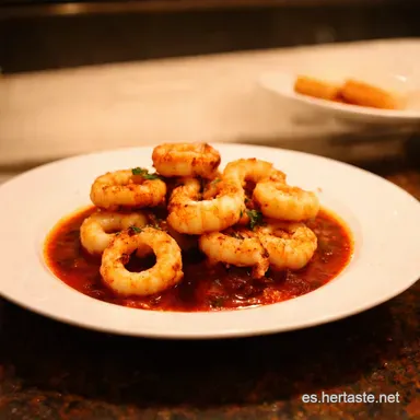 Calamares en su Tinta Un Cl&aacute;sico Espa&ntilde;ol con Sabor Tarjeta de receta