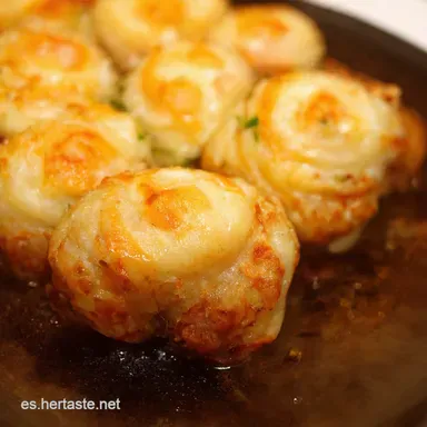 Papas Rellenas de Camarones Una Fiesta Cremosa Tarjeta de receta