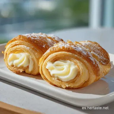 Canutillos De Hojaldre Con Crema: 35 Minutos Tarjeta de receta