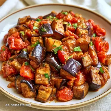 Caponata Siciliana para 6 Personas Tarjeta de receta