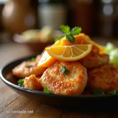 Receta Cerdo Agridulce Casero con Pi&ntilde;a y Doble Fritura Tarjeta de receta