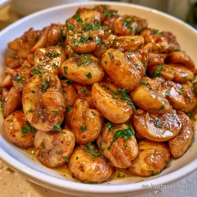 Champiñones Salteados Con Ajo en 15 Min Tarjeta de receta