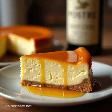 Cheesecake de Dulce de Leche El Postre Argentino Perfecto Tarjeta de receta