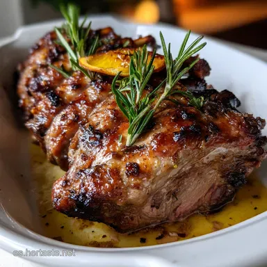 Recetas de Nochevieja: Cordero Lechal Asado Perfecto Tarjeta de receta