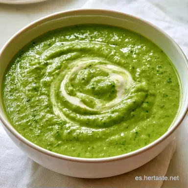 Crema De Brócoli Para 4 Personas Tarjeta de receta