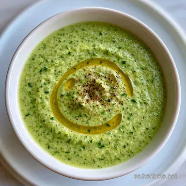 Crema De Calabac&iacute;n para 4 Personas Tarjeta de receta