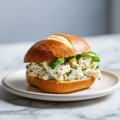 Crema de Pollo Casera para Sandwich: Lista en 30 Minutos Tarjeta de receta
