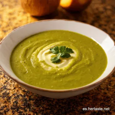 Gazpacho Verde de Esp&aacute;rragos Mi Crema Fr&iacute;a Favorita Tarjeta de receta