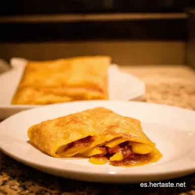 Crepas Canela Manzana Manjar Receta F&aacute;cil y Deliciosa Tarjeta de receta