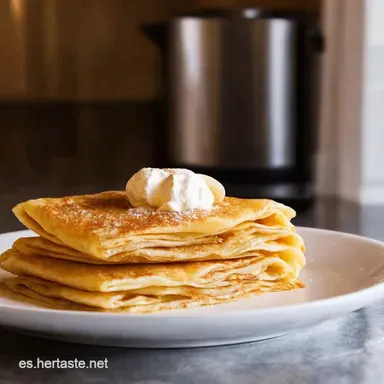 Receta de Cr&ecirc;pes Caseros Como en Par&iacute;s F&aacute;ciles Tarjeta de receta