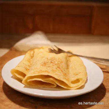 Receta de Crepes Caseros F&aacute;ciles y Deliciosos Tarjeta de receta