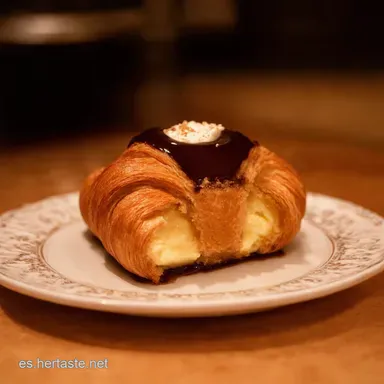 Decadent Boston Cream Pie Croissants Tu Pecado M&aacute;s Dulce Tarjeta de receta