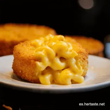 Croquetitas Mac Queso Cheesy Mac and Cheese Bites Doraditas Tarjeta de receta