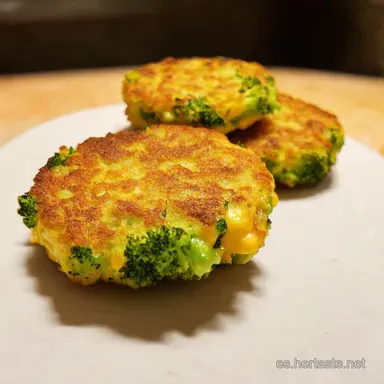 Easy Cheesy Broccoli Fritters A El Truco para que Coman Tarjeta de receta