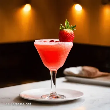 Daiquiri de Fresa Casero Receta Refrescante y F&aacute;cil Tarjeta de receta