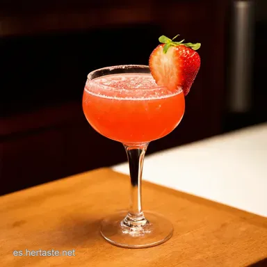 Daiquiri de Fresa Perfecto Mi Secreto Refrescante Tarjeta de receta