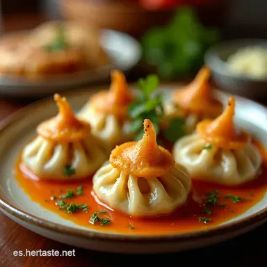 Dumplings con Sabor Empanadillas Asi&aacute;ticas de Pollo Tarjeta de receta