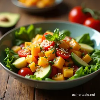 Receta Ensalada Ambros&iacute;a Cl&aacute;sica El Dulce de la Abuela Tarjeta de receta