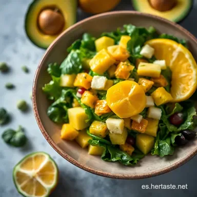 Ensalada Aguacate Naranja: &iexcl;Un Toque Andaluz que Enamora! Tarjeta de receta