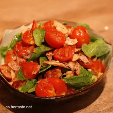 Ensalada Tomates Anchoas Mi Secreto Costa Brava F&aacute;cil Tarjeta de receta