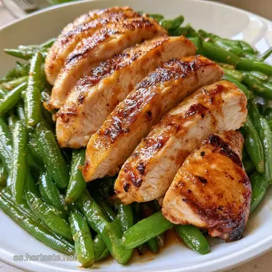 Ensalada de Judías con Pollo para 2 Tarjeta de receta
